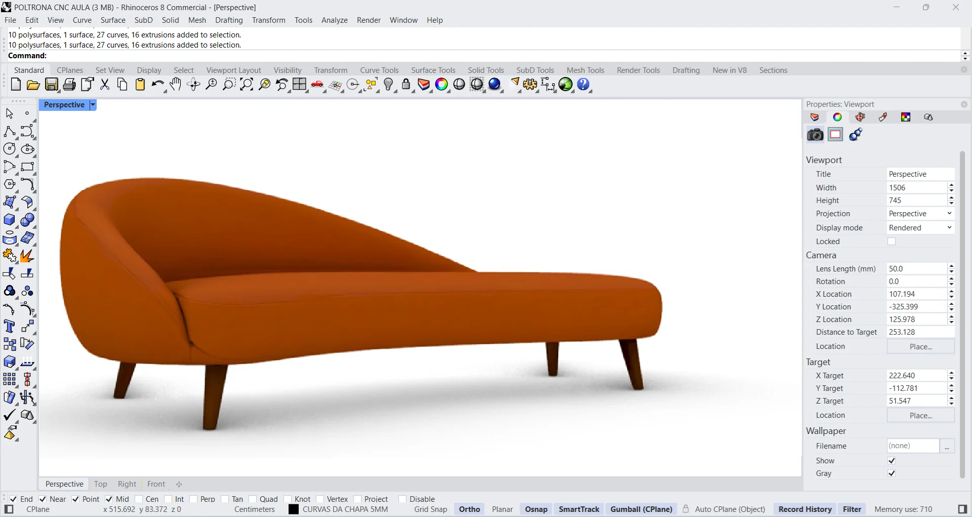 Modelagem Rhinoceros 3D