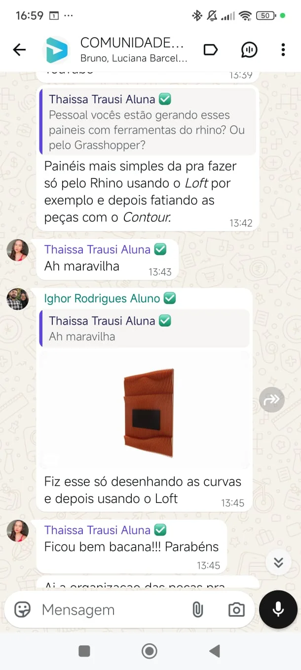 Avaliação de aluno no WhatsApp 01